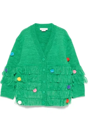 Stella McCartney Cárdigan con detalle de pompón