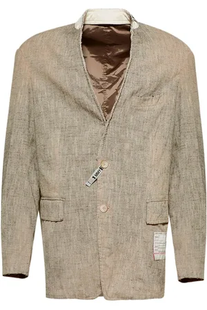 Maison Mihara Yasuhiro Blazer de tweed Slub