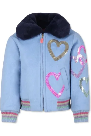 Billieblush Chamarra bomber con motivo de corazón