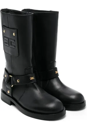 Elisabetta Franchi Botas con logo en relieve