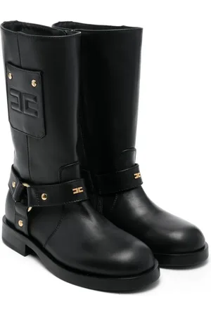 Elisabetta Franchi Botas con logo en relieve