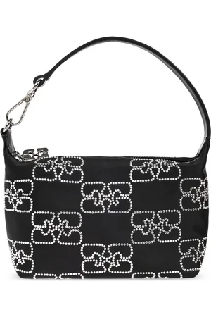 Ganni Bolsa de mano con detalles de cristal