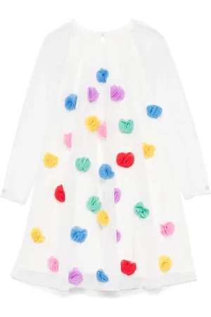 Stella McCartney Vestido con aplique floral