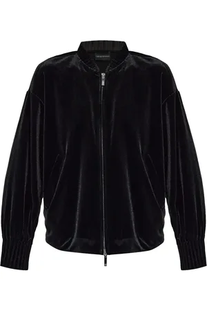 Emporio Armani Chamarra bomber de terciopelo