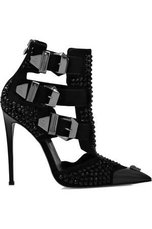 Philipp Plein Zapatillas Skull con tacón de 120mm