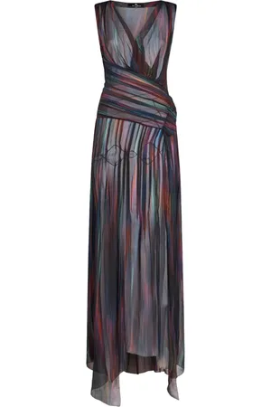 Etro Vestido largo estampado