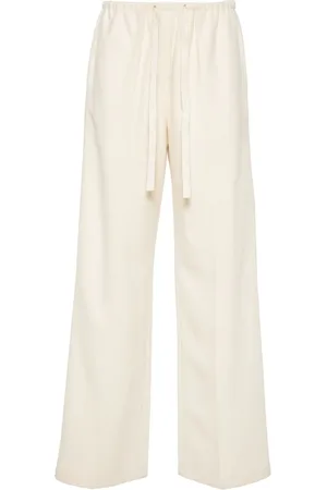 FORTE FORTE Pantalones palazzo con cinturón