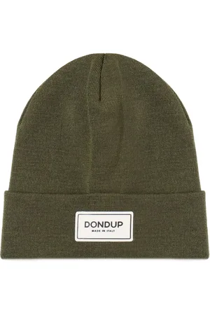 Dondup Gorro tejido con parche del logo