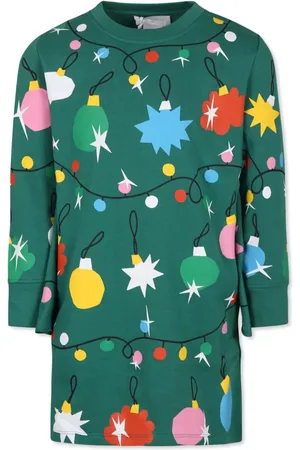 Stella McCartney Vestido con estampado gráfico