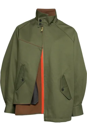 Kolor Chamarra militar con diseño a capas y cierre