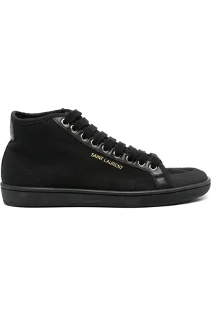 Saint Laurent Tenis mid-top con agujetas