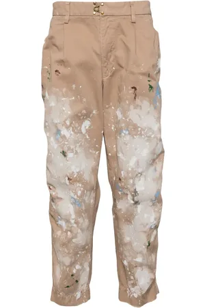 Kolor Pantalones tapered con motivo de pintura