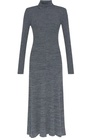 Moncler Vestido largo con parche del logo
