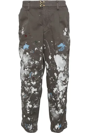 Kolor Pantalones tapered con motivo de pintura