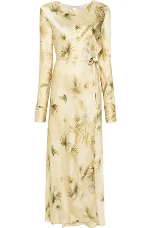 FORTE FORTE Vestido cruzado con estampado floral