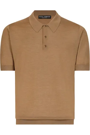 Dolce & Gabbana Playera tipo polo de tejido fino