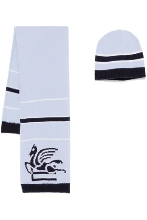 Etro Set de gorro con motivo Pegaso