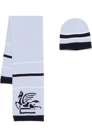 Etro Set de gorro con motivo Pegaso