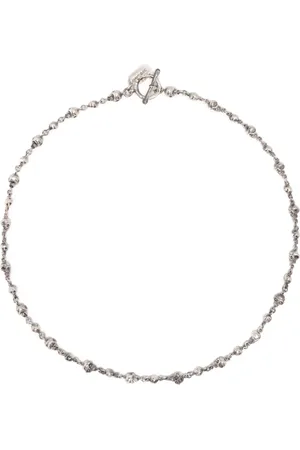 YOHJI YAMAMOTO Collar con motivo Skull