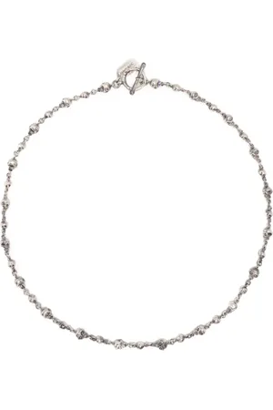YOHJI YAMAMOTO Collar con motivo Skull