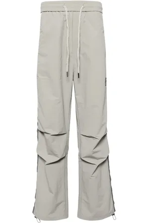 Ground Zero Pantalones rectos con logo estampado