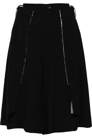 Comme des Garçons Shorts de vestir con paneles y efecto envejecido