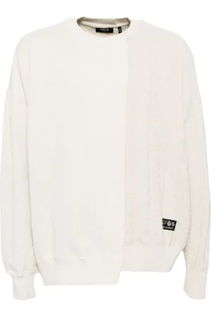 FIVE CM Sudadera asimétrica con diseño patchwork