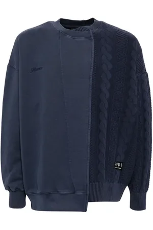 FIVE CM Sudadera asimétrica con diseño patchwork