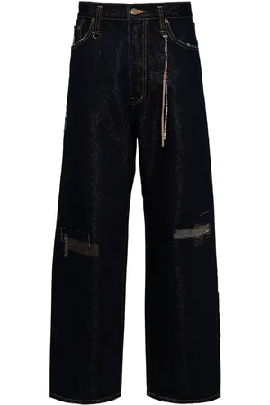 MASTERMIND Jeans rectos con diseño patchwork
