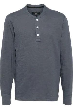 RAG&BONE Playera tipo polo Classic Flame Henley