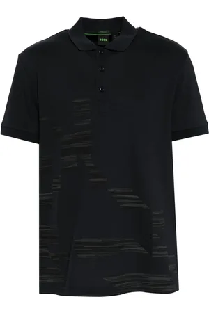 HUGO BOSS Playera tipo polo con estampado gráfico