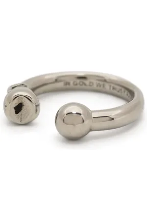 In Gold We Trust Anillo con diseño abierto
