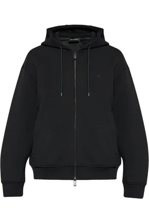 Emporio Armani Hoodie con cordones y cierre