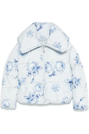 MONNALISA Chamarra capitonada con estampado floral