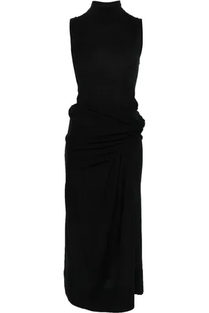 Totême Vestido midi con diseño drapeado