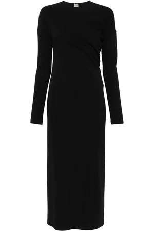 Totême Vestido midi con diseño retorcido