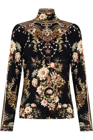 Camilla Top con cuello vuelto