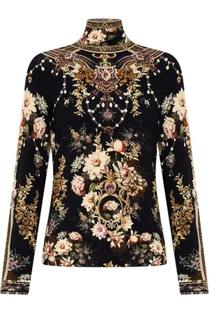 Camilla Top con cuello vuelto