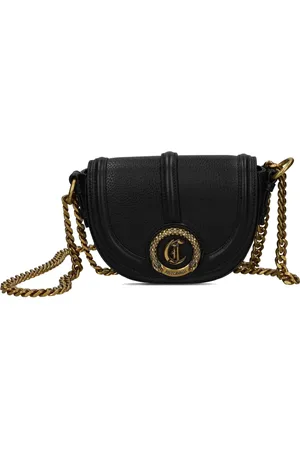 Roberto Cavalli Bolsa crossbody con aplique del logo