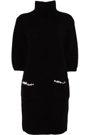 Onefifteen Vestido midi de tejido grueso