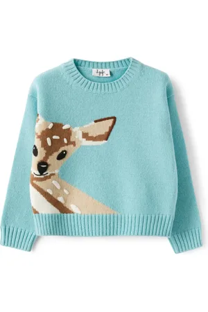 Il gufo Suéter tejido con motivo en intarsia