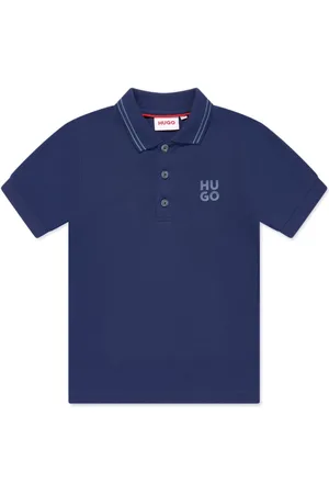 HUGO BOSS Playera tipo polo con logo estampado