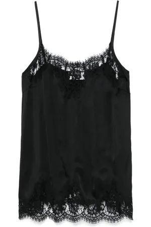 Ermanno Firenze Top con encaje floral