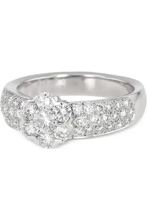 Van cleef Anillo Fleurette en oro blanco de 18kt con diamantes 2000