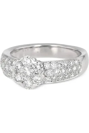 Van cleef Anillo Fleurette en oro blanco de 18kt con diamantes 2000