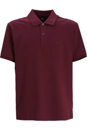 C.P. Company Playera tipo polo manga corta con logo bordado