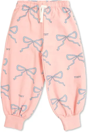 Tiny Cottons Pants con moño estampado