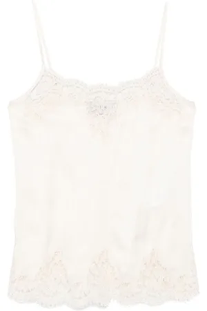 Ermanno Firenze Top con encaje floral