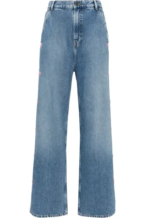 MIRA MIKATI Jeans con corazón bordado