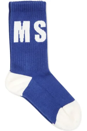 Msgm Calcetines con logo en jacquard